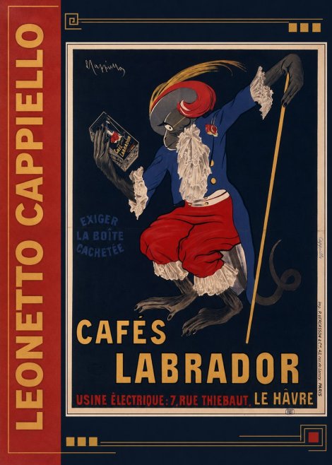 Leonetto Cappiello Cafés Labrador No2 - Póster