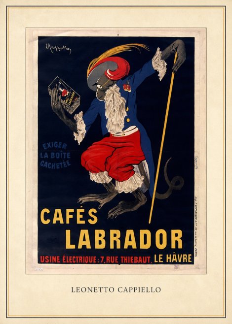 Leonetto Cappiello Cafés Labrador No4 - Póster
