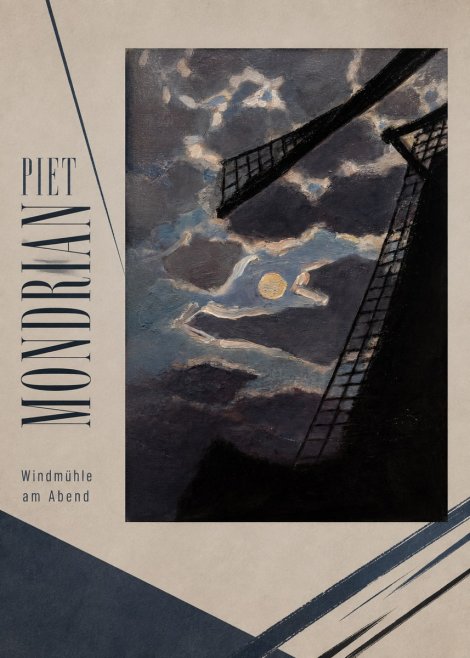 Piet Mondrian Windmühle Am Abend II No2 - Póster