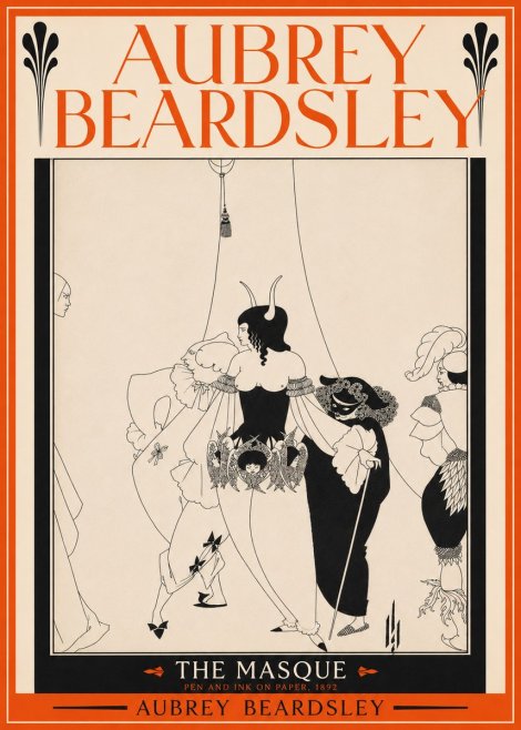 Aubrey Beardsley The Masque No3 - Póster