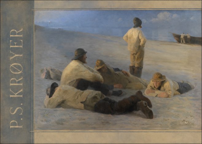 P.S. Krøyer Fishermen on Skagen Beach No2 - Póster