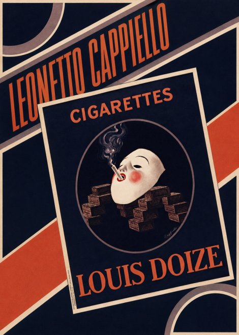 Leonetto Cappiello Cigarettes Louis Doize No4 - Póster