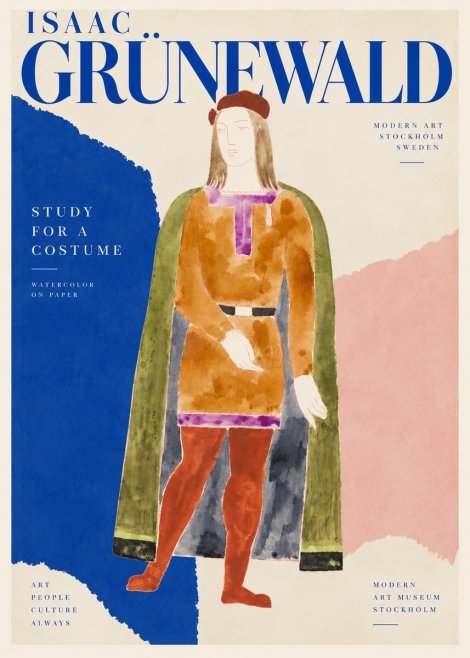 Isaac Grünewald Study for a Costume Design No4 - Póster