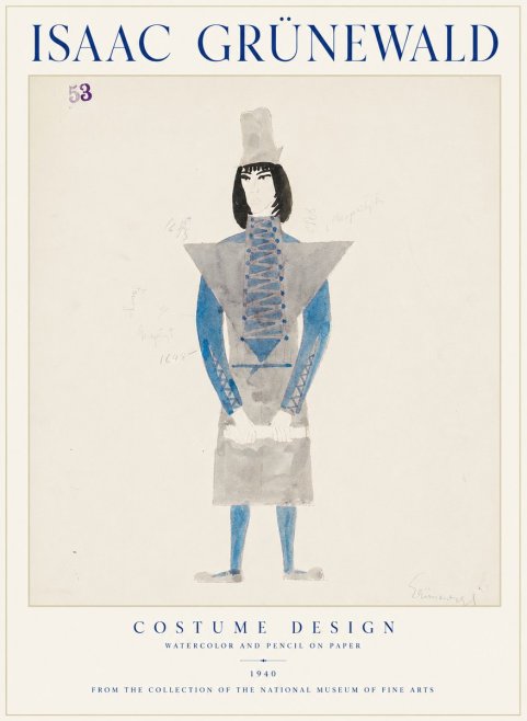 Isaac Grünewald Costume Design X No1 - Póster