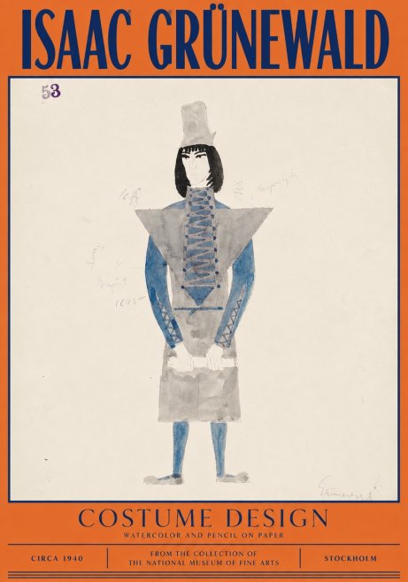 Isaac Grünewald Costume Design X No2 - Póster