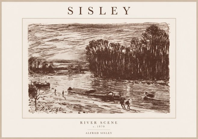 Sisley River Scene No1 - Póster
