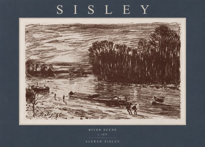 Sisley River Scene No2 - Póster