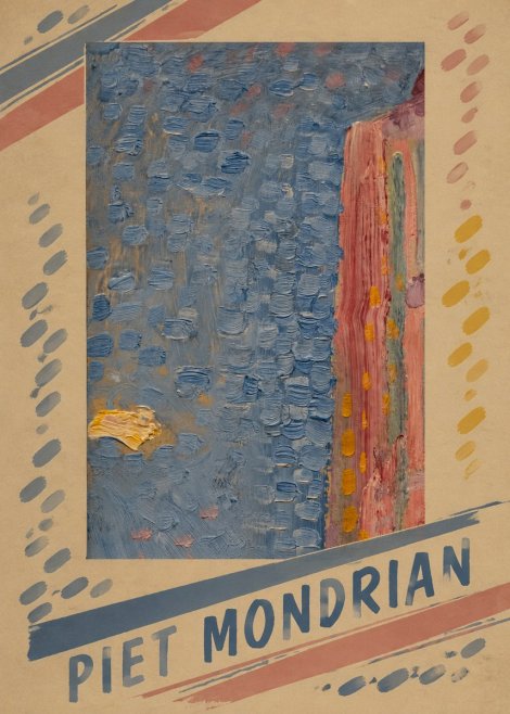 Piet Mondrian Façade in Sunlight No5 - Póster