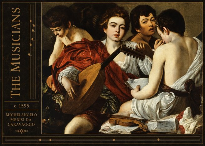 Michelangelo Merisi da Caravaggio The Musicians I No2 - Póster