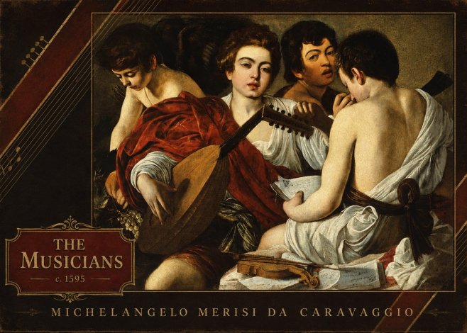 Michelangelo Merisi da Caravaggio The Musicians I No3 - Póster
