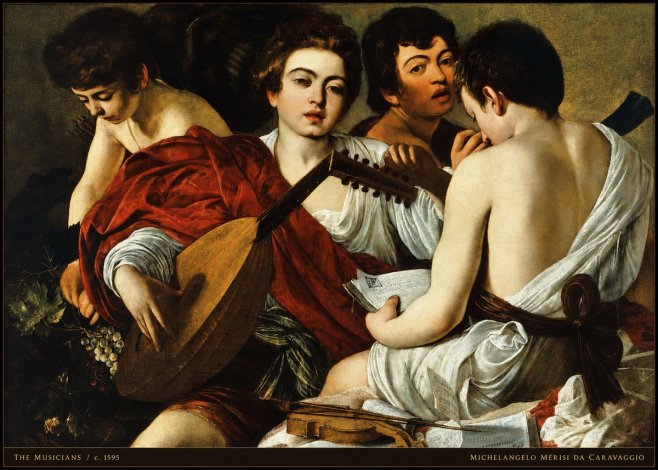 Michelangelo Merisi da Caravaggio The Musicians I No5 - Póster