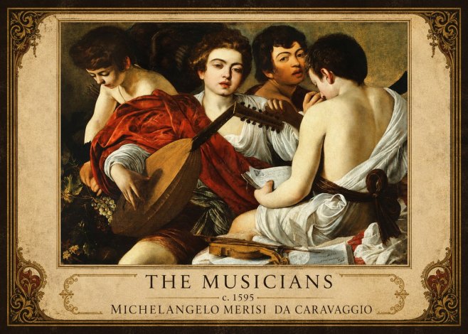 Michelangelo Merisi da Caravaggio The Musicians I No6 - Póster