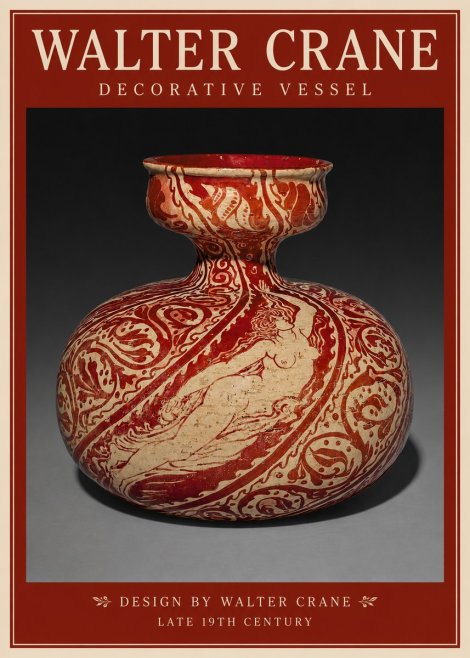 Walter Crane Decorative Vessel No2 - Póster