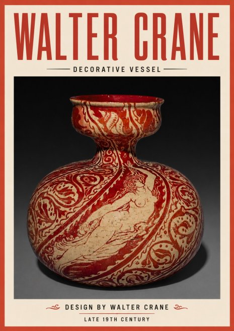 Walter Crane Decorative Vessel No4 - Póster