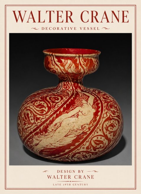 Walter Crane Decorative Vessel No6 - Póster