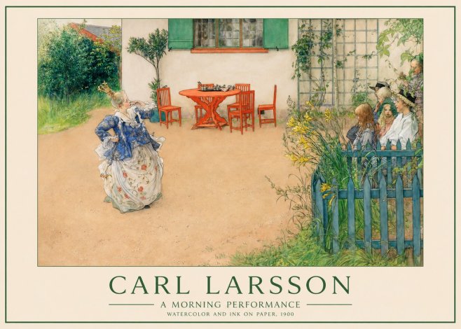 Carl Larsson A Morning Performance No1 - Póster