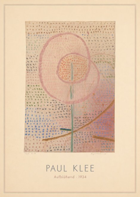 Paul Klee Aufblühend No4 - Póster