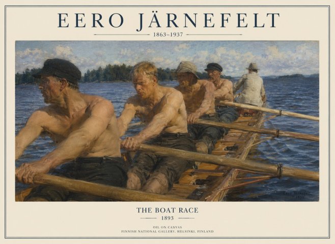 Eero Järnefelt The Boat Race No1 - Póster