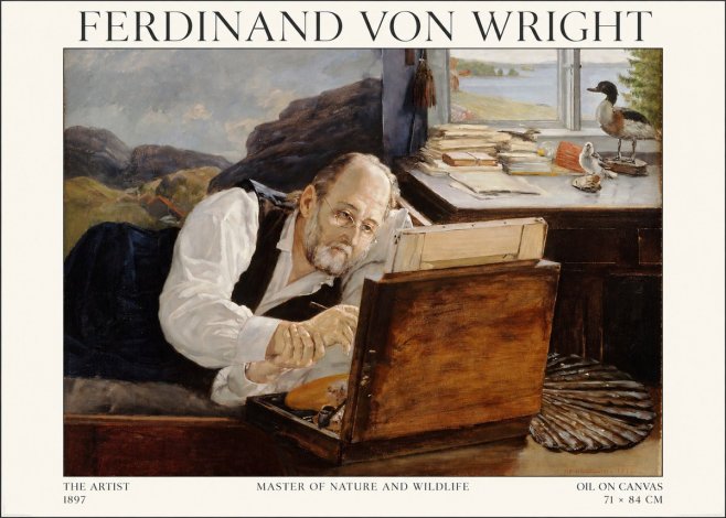 Ferdinand von Wright The Artist No1 - Póster