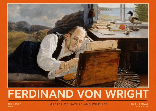 Ferdinand von Wright The Artist No2 - Póster