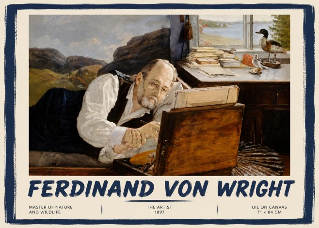 Ferdinand von Wright The Artist No4 - Póster