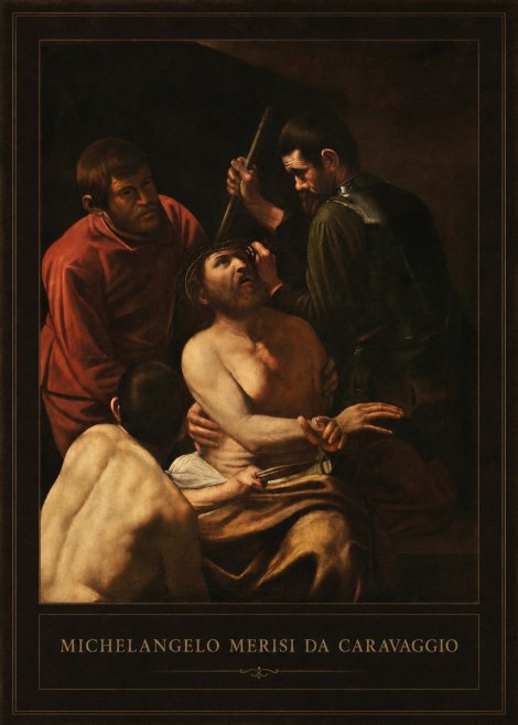 Michelangelo Merisi da Caravaggio Christ Crowned with Thorns No1 - Póster