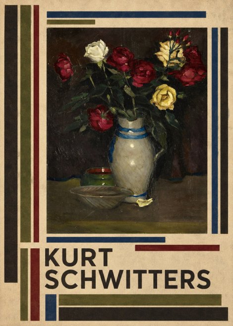Kurt Schwitters Still Life with Roses No4 - Póster