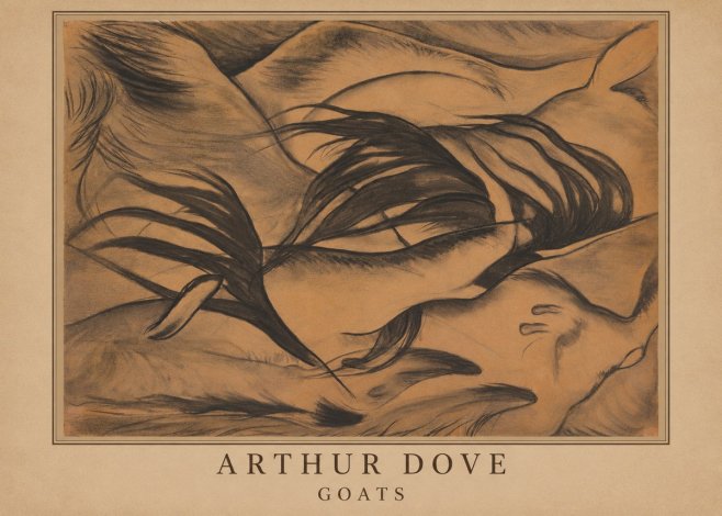 Arthur Dove Goats No3 - Póster