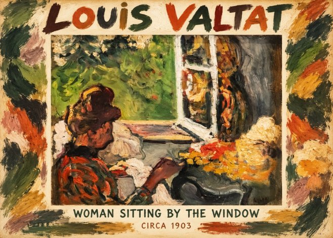 Louis Valtat Woman Sitting by the Window No1 - Póster