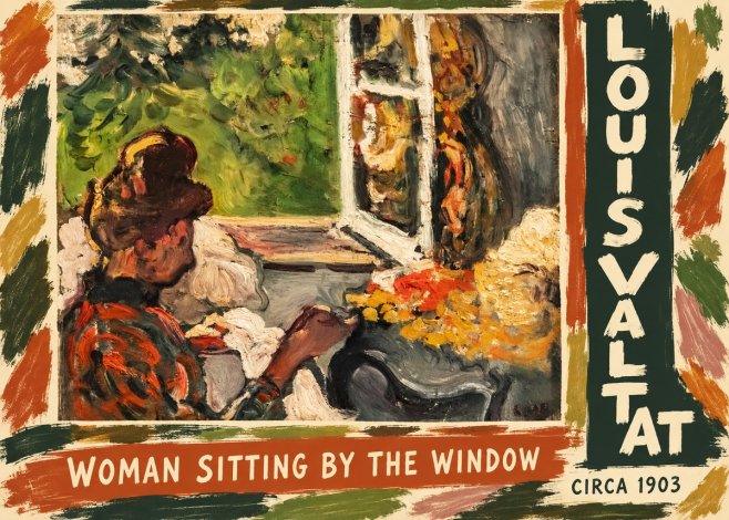 Louis Valtat Woman Sitting by the Window No5 - Póster