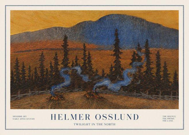 Helmer Osslund Twilight in the North No1 - Póster