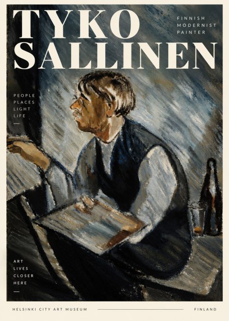 Tyko Sallinen The Artist at Work No3 - Póster