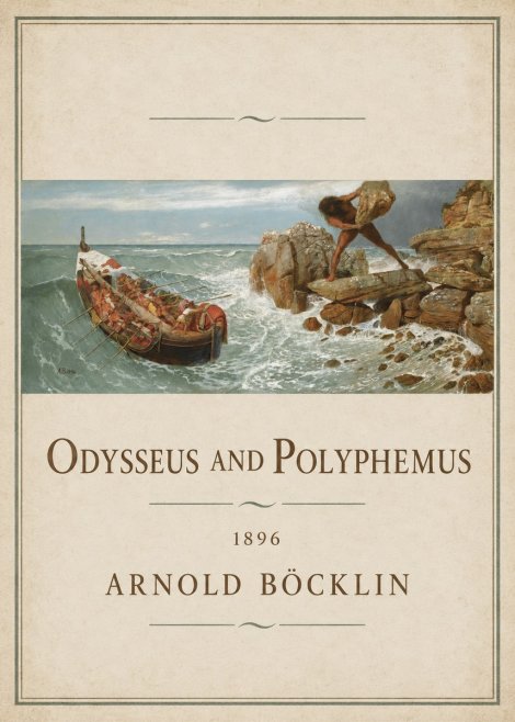 Arnold Böcklin Odysseus and Polyphemus No1 - Póster
