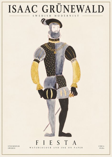 Isaac Grünewald Fiesta No1 - Póster