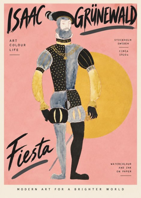 Isaac Grünewald Fiesta No4 - Póster