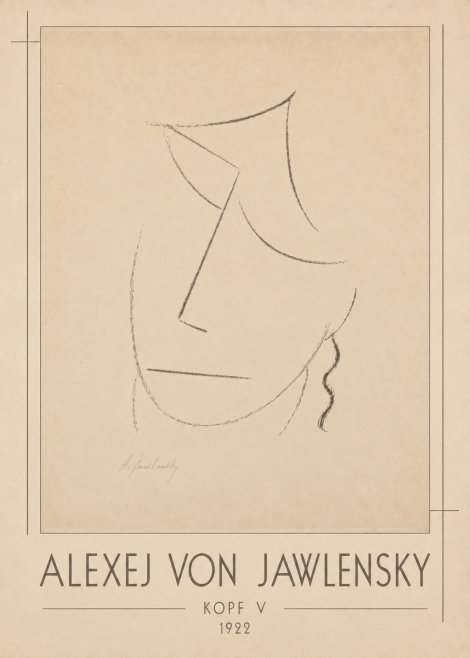 Alexej von Jawlensky Kopf V No1 - Póster