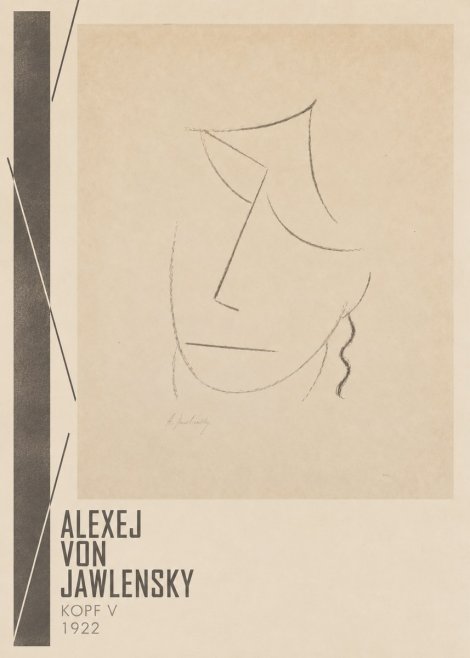 Alexej von Jawlensky Kopf V No2 - Póster