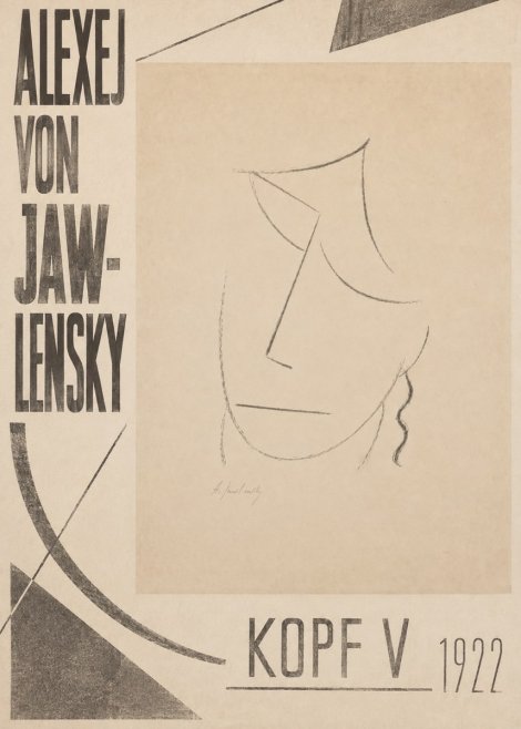 Alexej von Jawlensky Kopf V No4 - Póster