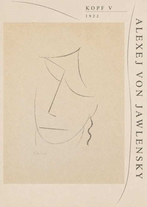 Alexej von Jawlensky Kopf V No5 - Póster