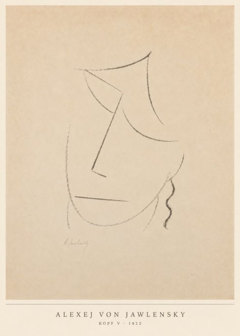 Alexej von Jawlensky Kopf V No6 - Póster