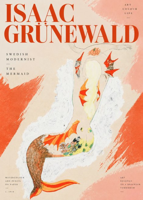Isaac Grünewald The Mermaid No2 - Póster