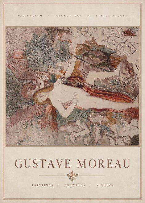 Gustave Moreau The Hymn to Beauty No3 - Póster