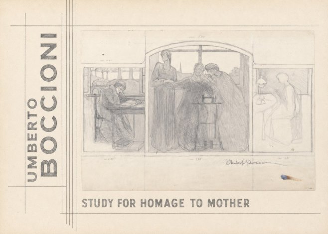 Umberto Boccioni Study for Homage to Mother No2 - Póster