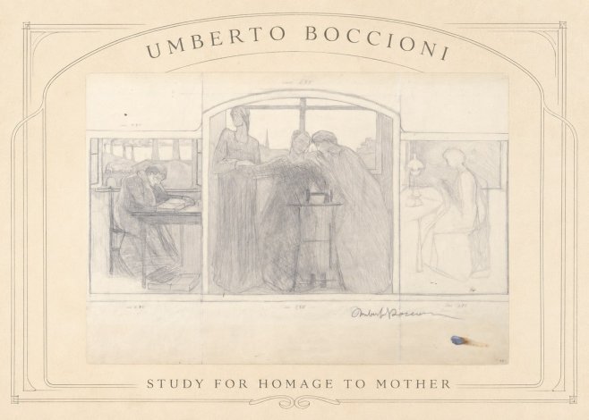 Umberto Boccioni Study for Homage to Mother No3 - Póster