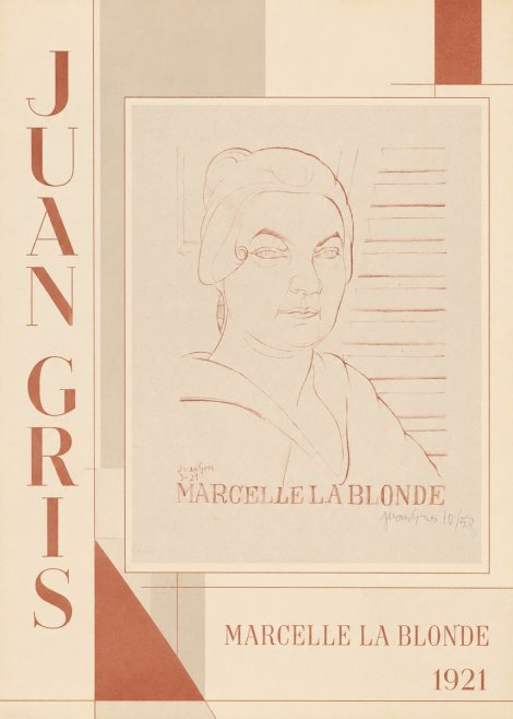 Juan Gris Marcelle La Blonde No2 - Póster