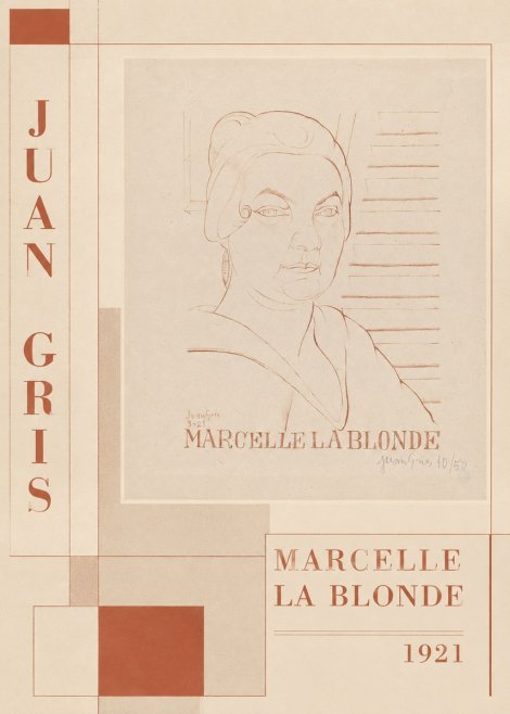 Juan Gris Marcelle La Blonde No3 - Póster