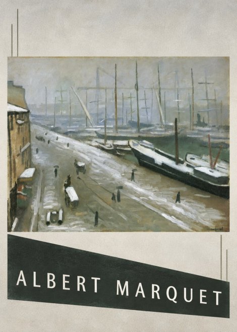 Albert Marquet Le Havre, Le Bassin Sous La Neige No3 - Póster