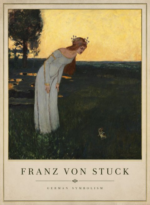 Franz von Stuck Princess and Frog No1 - Póster