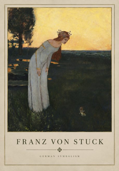 Franz von Stuck Princess and Frog No5 - Póster