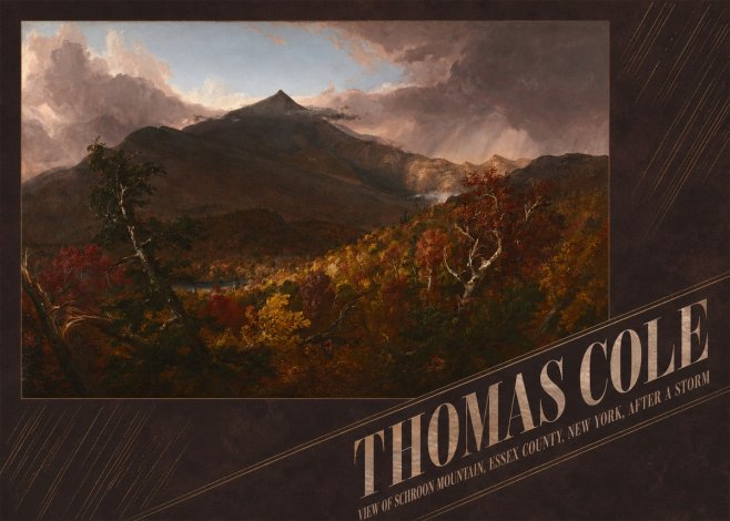 Thomas Cole View of Schroon Mountain, Essex County, New York, After a Storm No4 - Póster